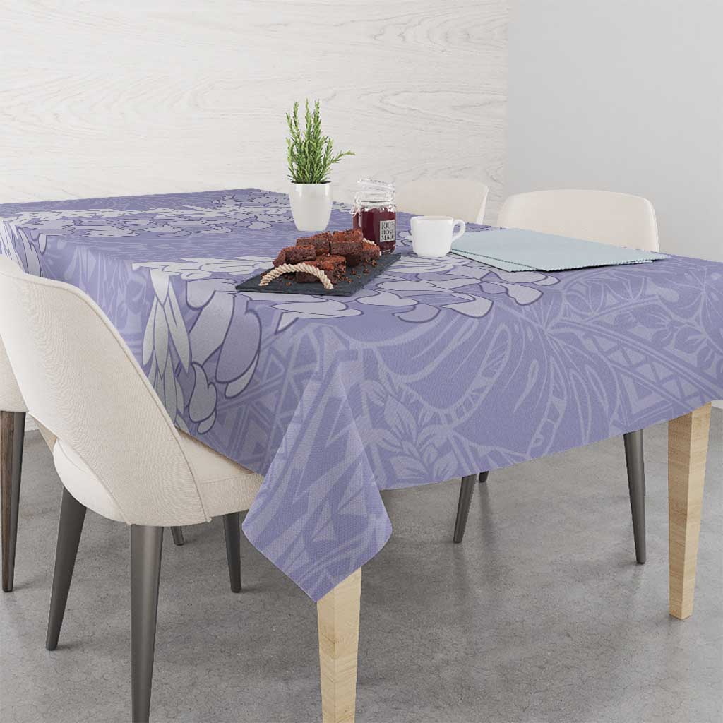 Puakenikeni and Maile Lei Tablecloth Purple Double Strand Lei LT9 - Polynesian Pride