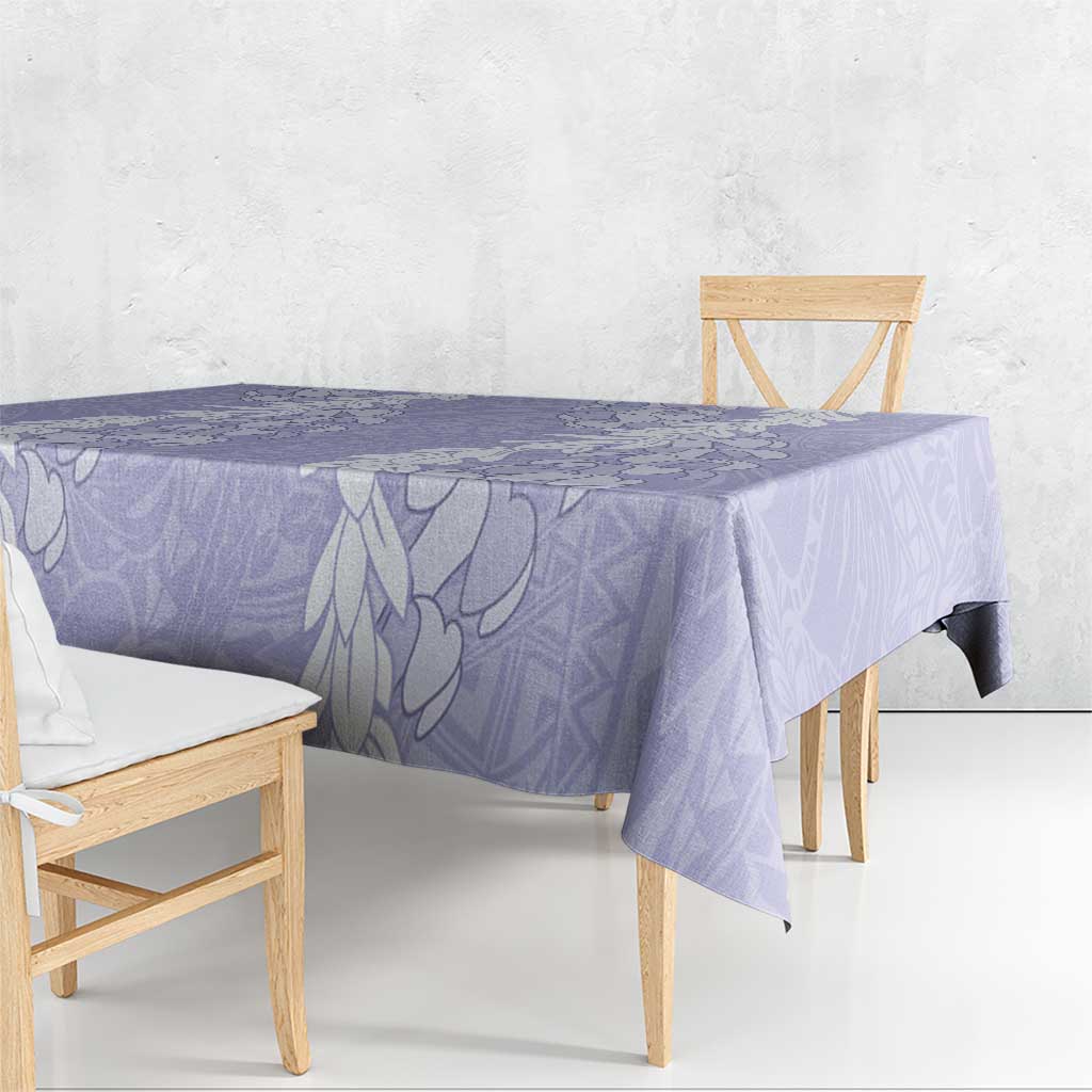 Puakenikeni and Maile Lei Tablecloth Purple Double Strand Lei LT9 - Polynesian Pride