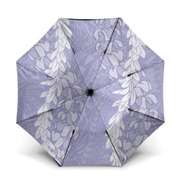 Puakenikeni and Maile Lei Umbrella Purple Double Strand Lei LT9 One Size Folded 11.42 inch Opened Diameter 37.4 inch Purple - Polynesian Pride