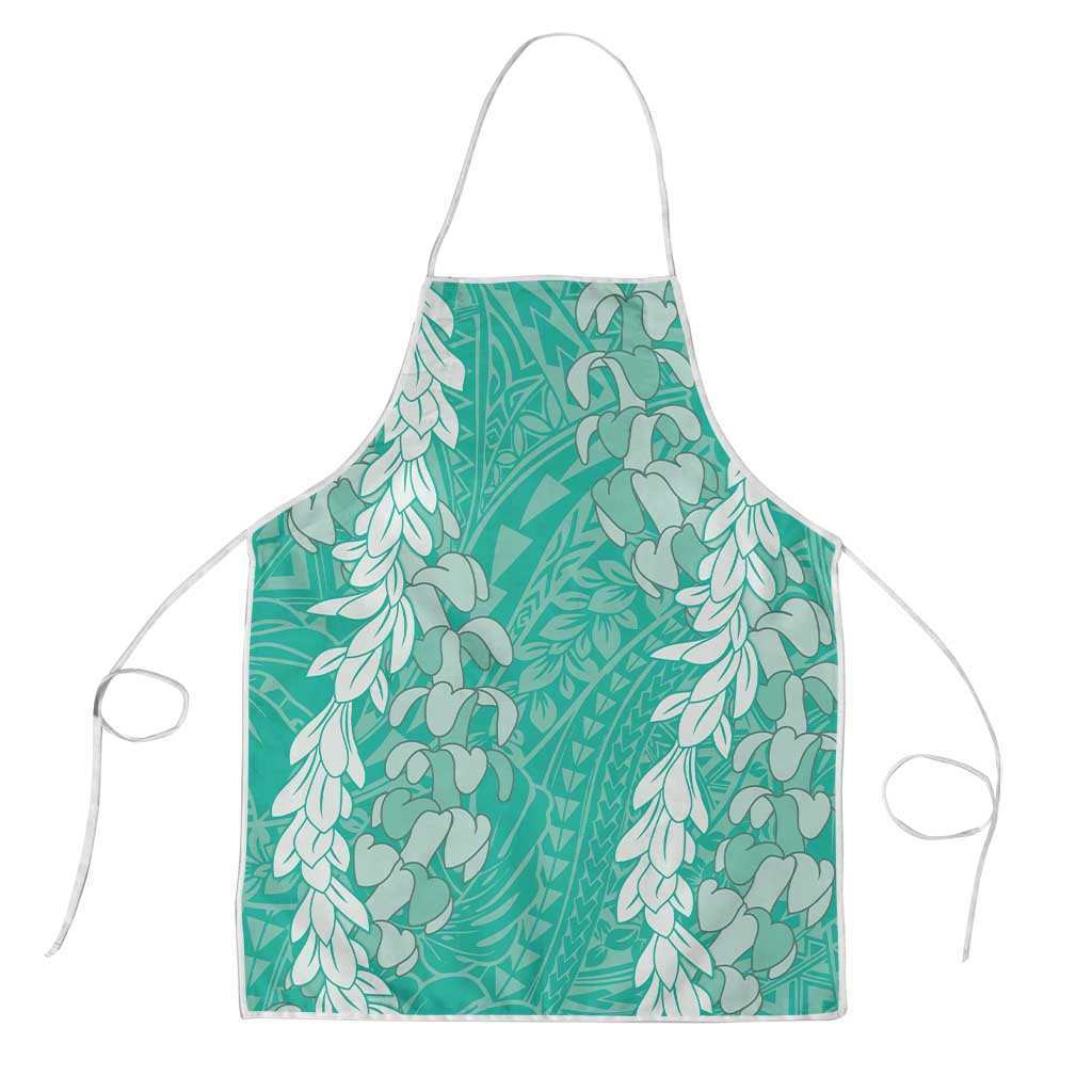 Puakenikeni and Maile Lei Apron Sage Green Double Strand Lei LT9 Sage Green - Polynesian Pride