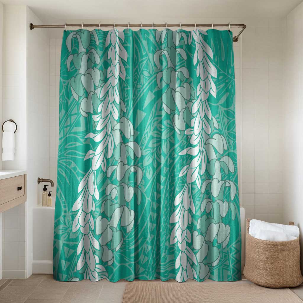 Puakenikeni and Maile Lei Bathroom Set Sage Green Double Strand Lei - Polynesian Pride