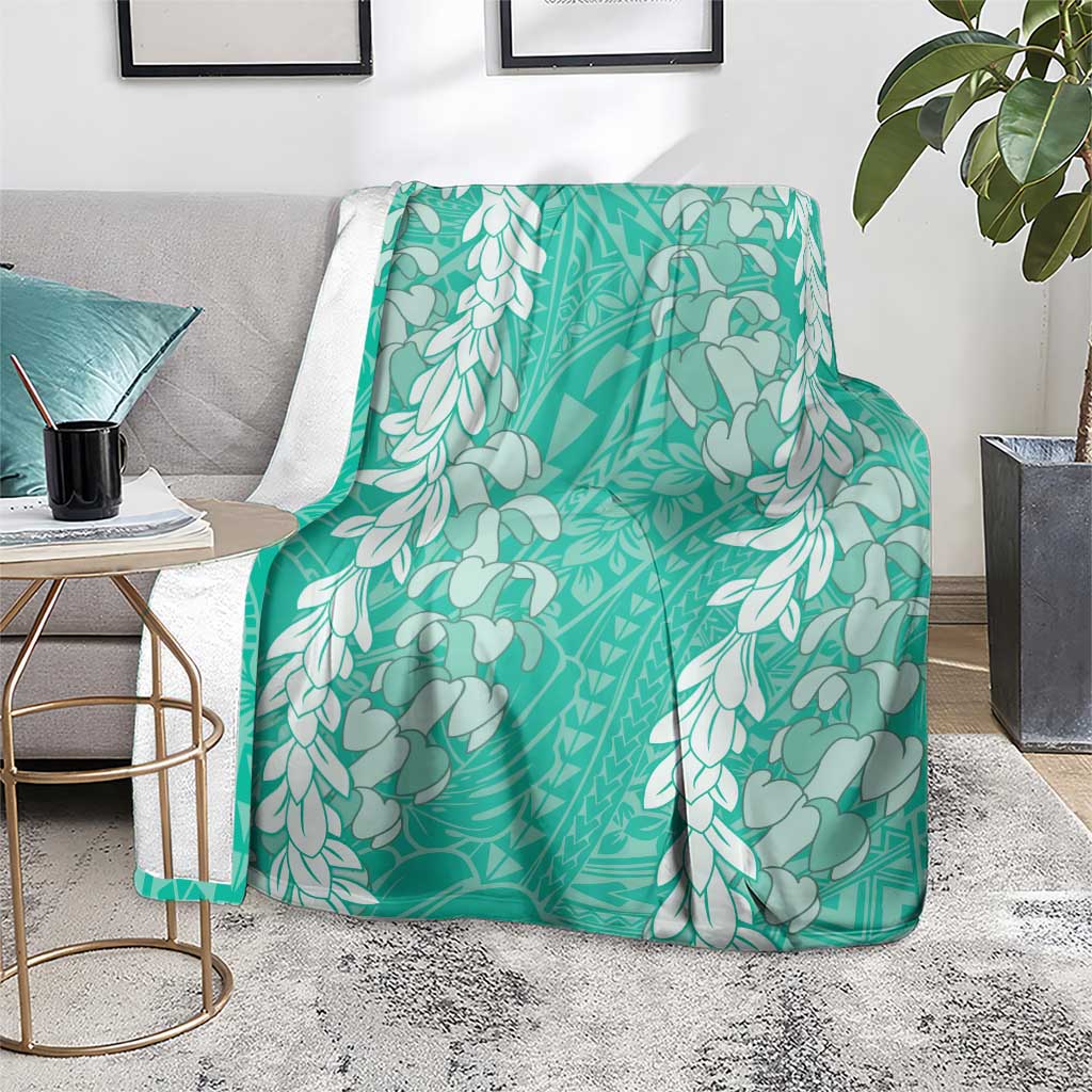 Puakenikeni and Maile Lei Blanket Sage Green Double Strand Lei LT9 - Polynesian Pride