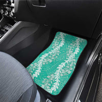 Puakenikeni and Maile Lei Car Mats Sage Green Double Strand Lei LT9 - Polynesian Pride