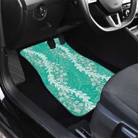 Puakenikeni and Maile Lei Car Mats Sage Green Double Strand Lei LT9 - Polynesian Pride