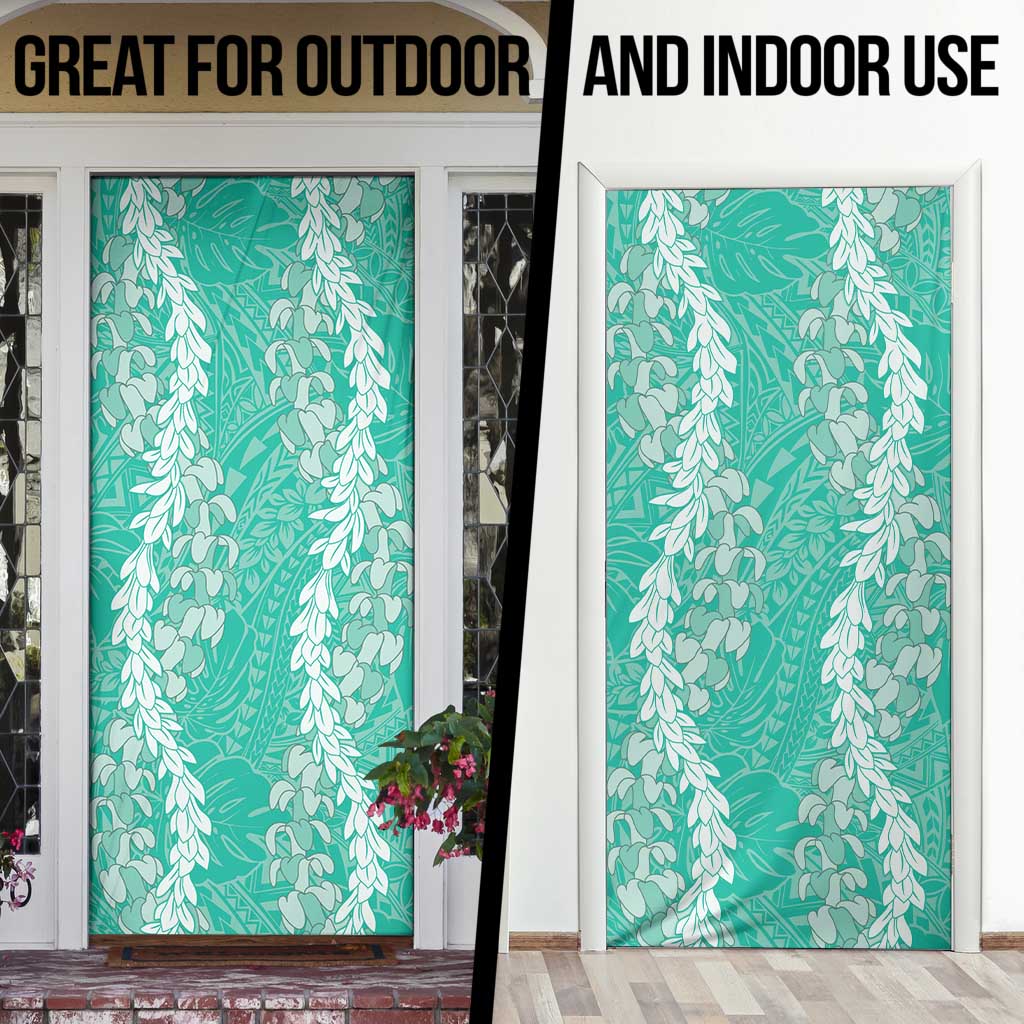 Puakenikeni and Maile Lei Door Cover Sage Green Double Strand Lei LT9 - Polynesian Pride
