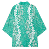 Puakenikeni and Maile Lei Kimono Sage Green Double Strand Lei LT9 - Polynesian Pride