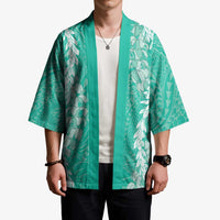 Puakenikeni and Maile Lei Kimono Sage Green Double Strand Lei LT9 - Polynesian Pride