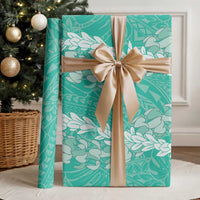Puakenikeni and Maile Lei Wrapping Paper Sage Green Double Strand Lei LT9 - Polynesian Pride