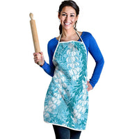 Blue Puakenikeni and Maile Lei Apron Hawaiian Style Tribal Tapa Double Strand Lei LT9 - Polynesian Pride