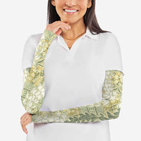 Vintage Puakenikeni and Maile Lei Arm Sleeves Hawaiian Style Tribal Tapa Double Strand Lei - Polynesian Pride