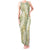 Vintage Puakenikeni and Maile Lei Tank Maxi Dress Hawaiian Style Tribal Tapa Double Strand Lei