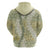 Vintage Puakenikeni and Maile Lei Zip Hoodie Hawaiian Style Tribal Tapa Double Strand Lei