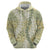Vintage Puakenikeni and Maile Lei Zip Hoodie Hawaiian Style Tribal Tapa Double Strand Lei
