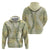 Vintage Puakenikeni and Maile Lei Zip Hoodie Hawaiian Style Tribal Tapa Double Strand Lei