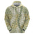 Vintage Puakenikeni and Maile Lei Zip Hoodie Hawaiian Style Tribal Tapa Double Strand Lei