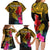 Personalised Papua New Guinea Rugby Family Matching Long Sleeve Bodycon Dress and Hawaiian Shirt PNG Kumuls Champions Pacific Bowl LT9 - Polynesian Pride