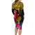 Personalised Papua New Guinea Rugby Long Sleeve Bodycon Dress PNG Kumuls Champions Pacific Bowl LT9 - Polynesian Pride