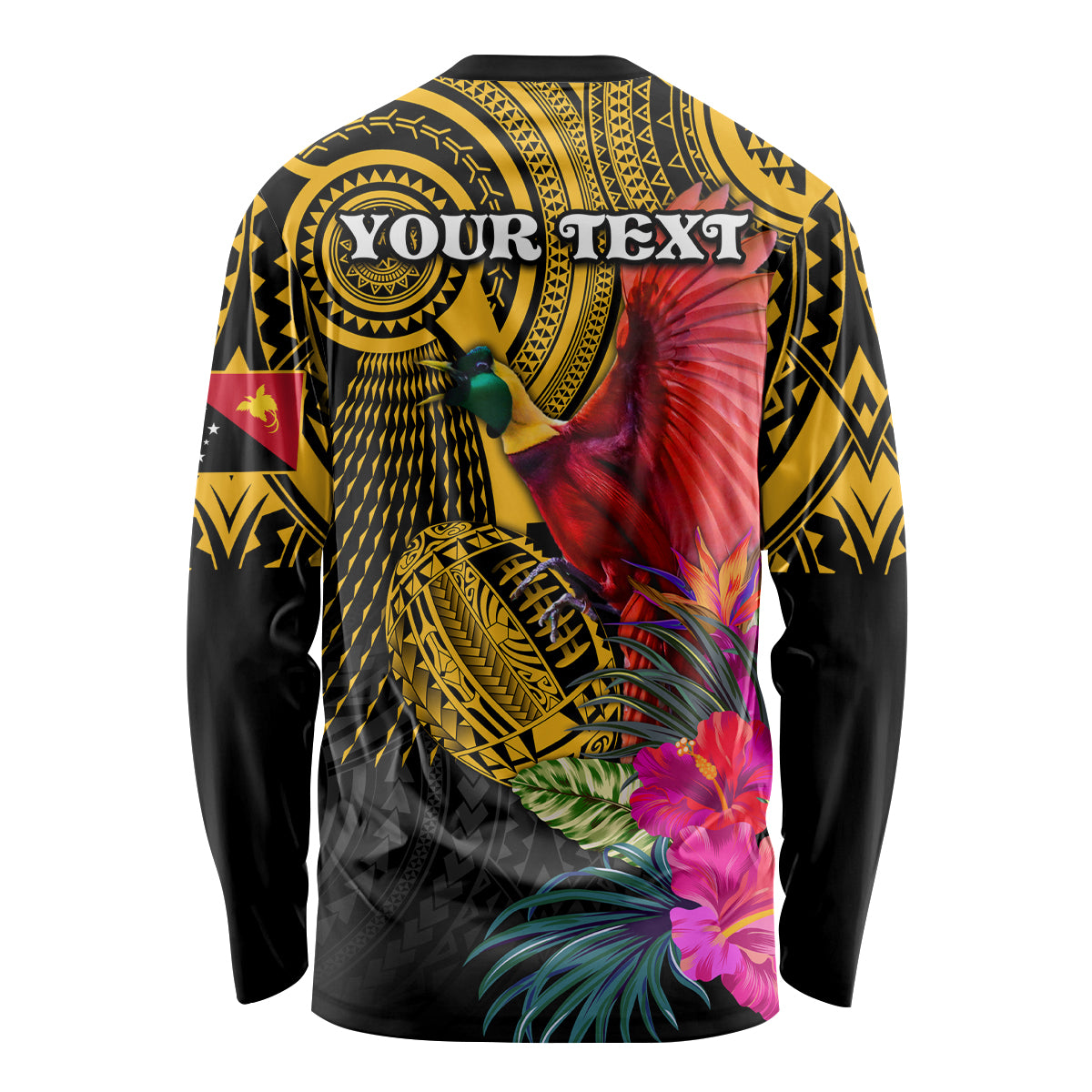 Personalised Papua New Guinea Rugby Long Sleeve Shirt PNG Kumuls Champions Pacific Bowl LT9 - Polynesian Pride