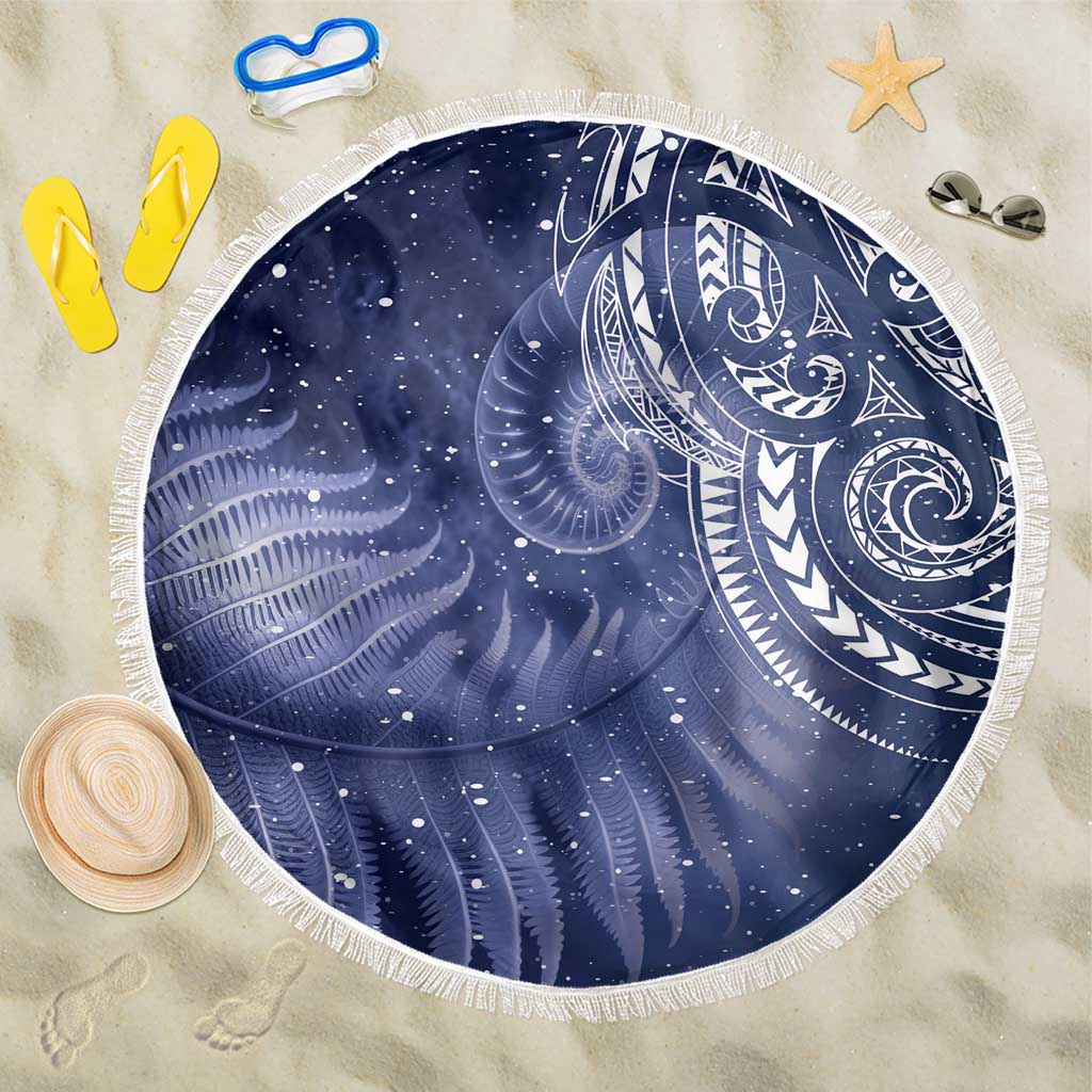 New Zealand Galaxy Fern Beach Blanket LT9 One Size 150cm Galaxy - Polynesian Pride
