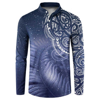 New Zealand Galaxy Fern Button Sweatshirt LT9 Galaxy - Polynesian Pride