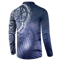New Zealand Galaxy Fern Button Sweatshirt LT9 - Polynesian Pride