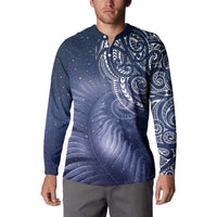 New Zealand Galaxy Fern Button Sweatshirt LT9 - Polynesian Pride