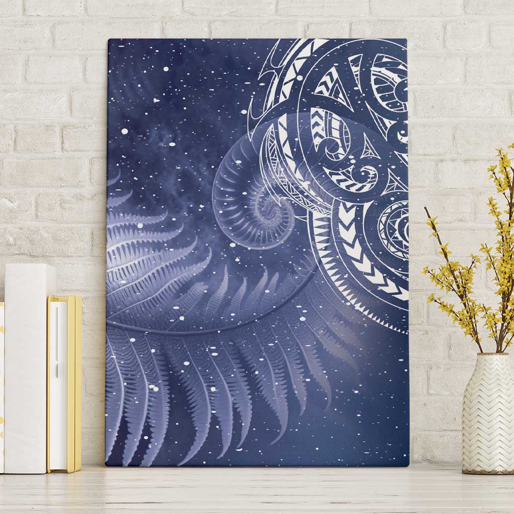 New Zealand Galaxy Fern Canvas Wall Art LT9 Without Frame Galaxy - Polynesian Pride