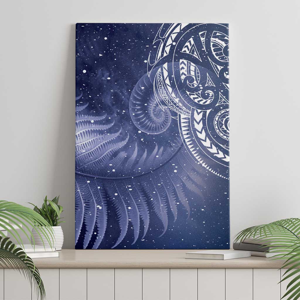 New Zealand Galaxy Fern Canvas Wall Art LT9 - Polynesian Pride