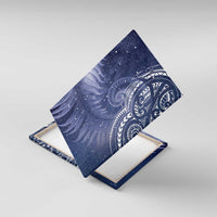 New Zealand Galaxy Fern Canvas Wall Art LT9 With Frame Galaxy - Polynesian Pride