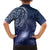 New Zealand Galaxy Fern Family Matching Off The Shoulder Long Sleeve Dress and Hawaiian Shirt