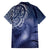 New Zealand Galaxy Fern Family Matching Off The Shoulder Long Sleeve Dress and Hawaiian Shirt