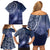 New Zealand Galaxy Fern Family Matching Off Shoulder Short Dress and Hawaiian Shirt