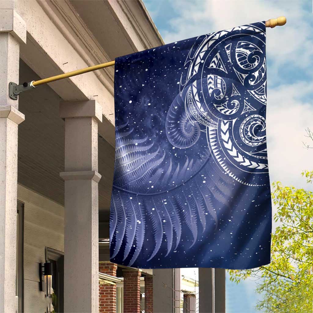 New Zealand Galaxy Fern Garden Flag LT9 House Flag Galaxy - Polynesian Pride