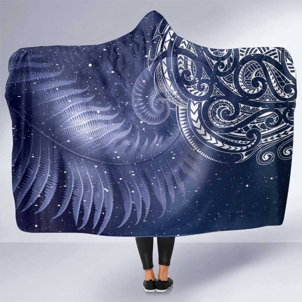 New Zealand Galaxy Fern Hooded Blanket LT9 One Size Galaxy - Polynesian Pride