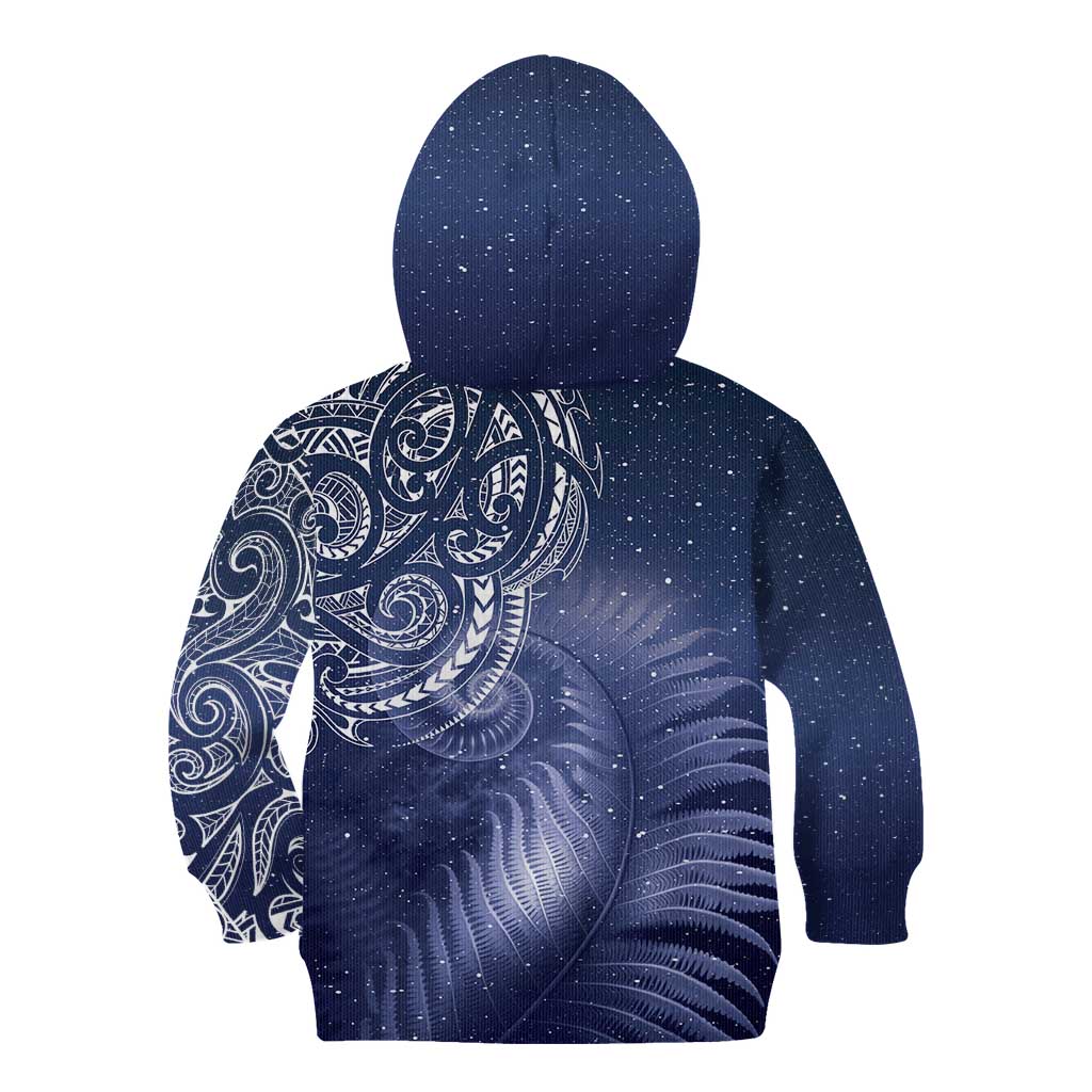 New Zealand Galaxy Fern Kid Hoodie