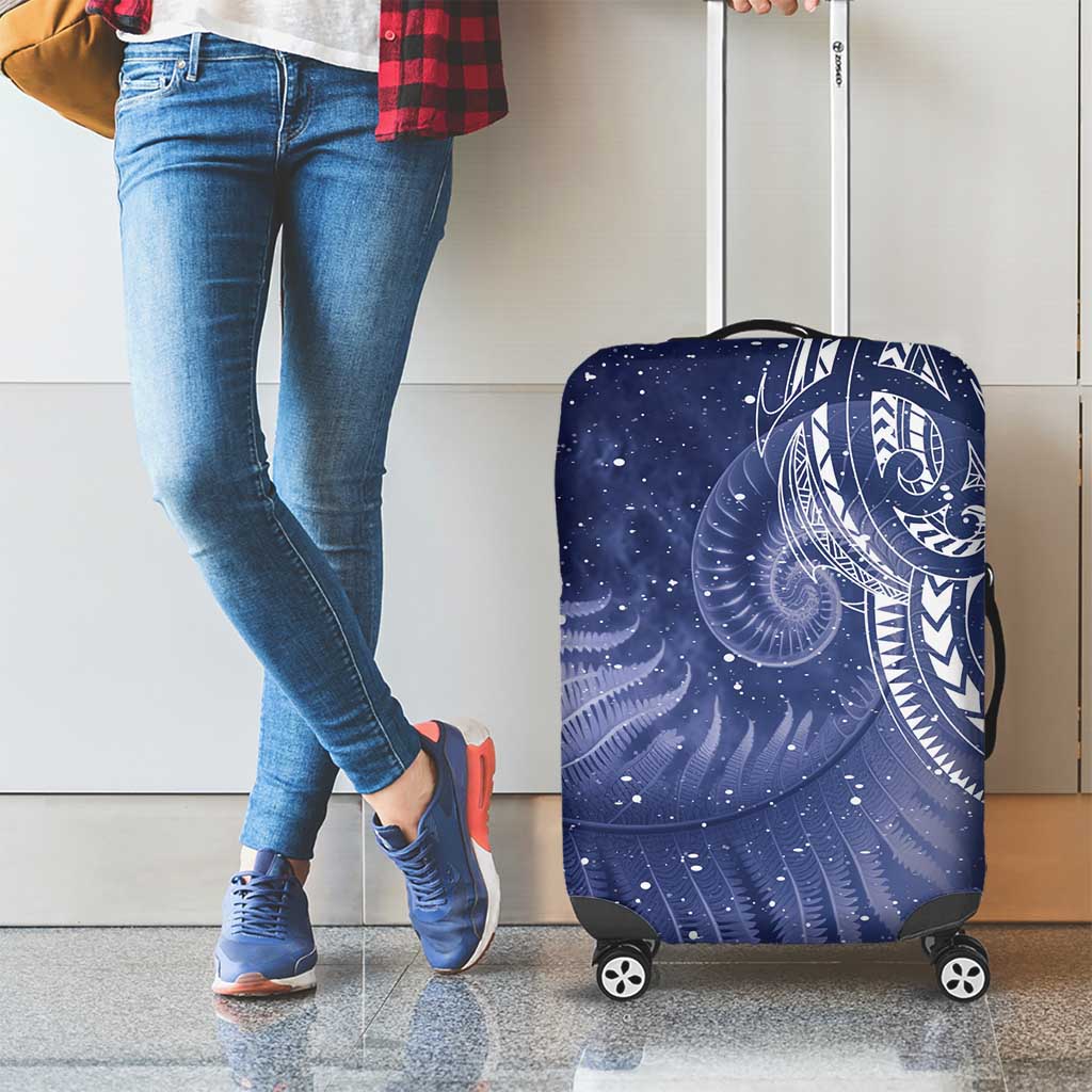 New Zealand Galaxy Fern Luggage Cover