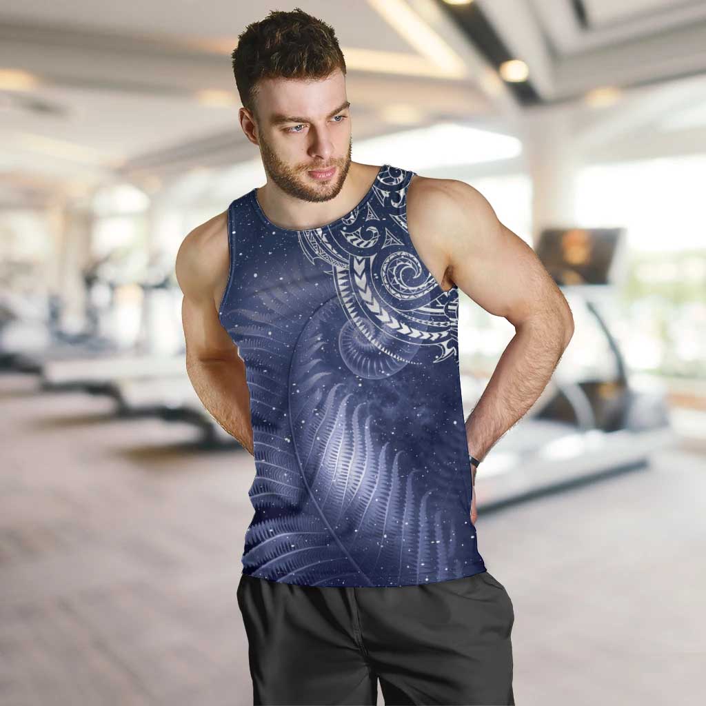 New Zealand Galaxy Fern Men Tank Top LT9 Galaxy - Polynesian Pride