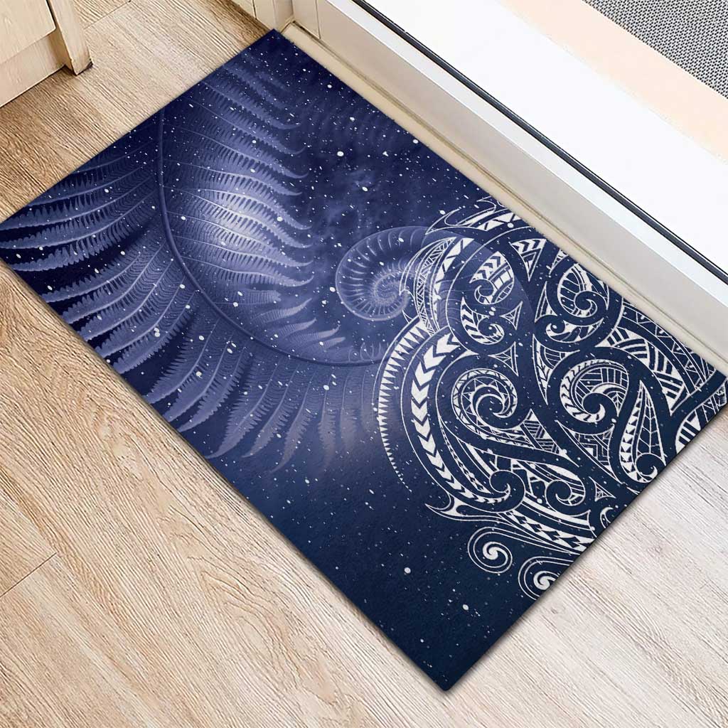 New Zealand Galaxy Fern Rubber Doormat LT9 - Polynesian Pride
