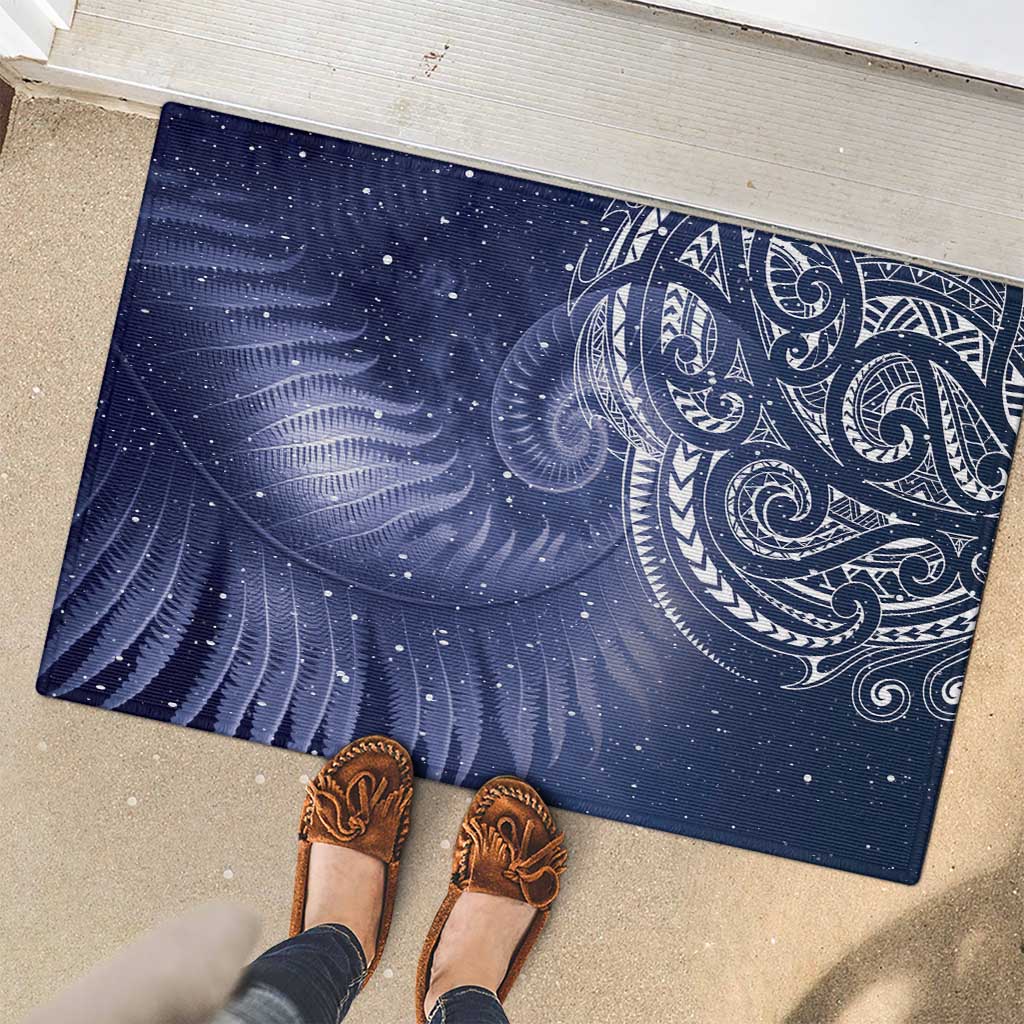 New Zealand Galaxy Fern Rubber Doormat LT9 - Polynesian Pride