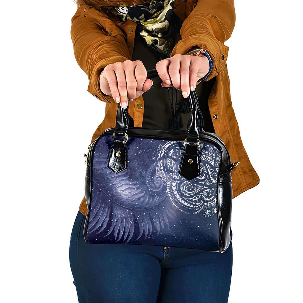 New Zealand Galaxy Fern Shoulder Handbag