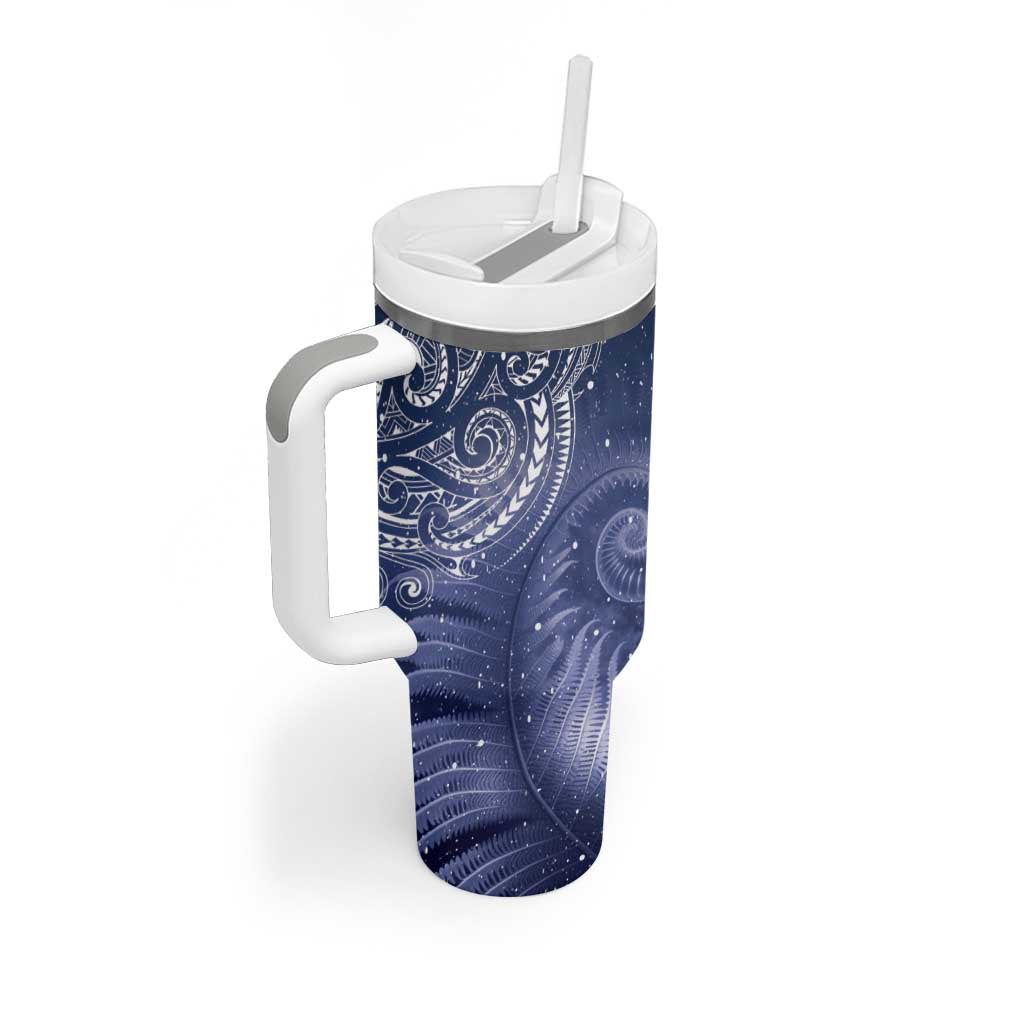 New Zealand Galaxy Fern Tumbler With Handle LT9 - Polynesian Pride
