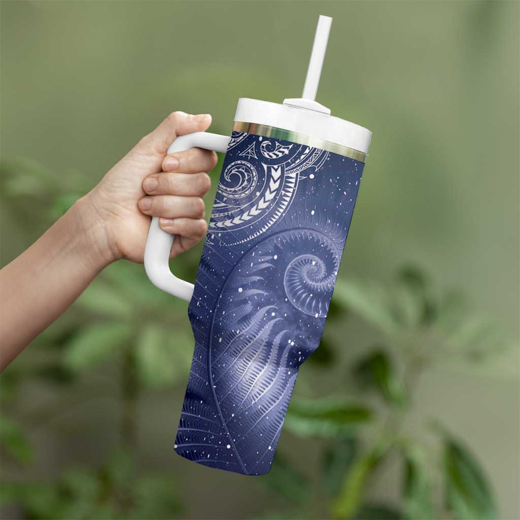 New Zealand Galaxy Fern Tumbler With Handle LT9 - Polynesian Pride