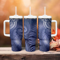 New Zealand Galaxy Fern Tumbler With Handle LT9 - Polynesian Pride