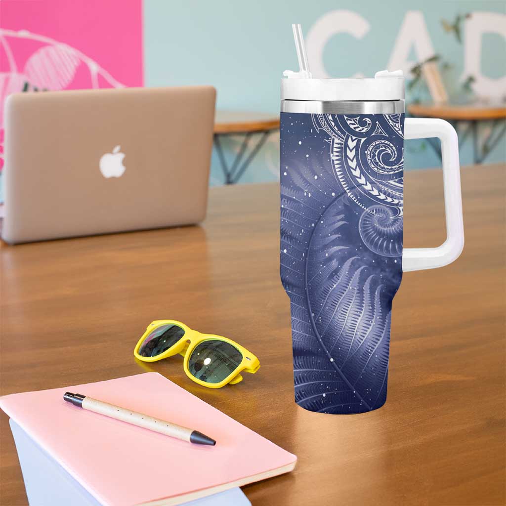 New Zealand Galaxy Fern Tumbler With Handle LT9 - Polynesian Pride
