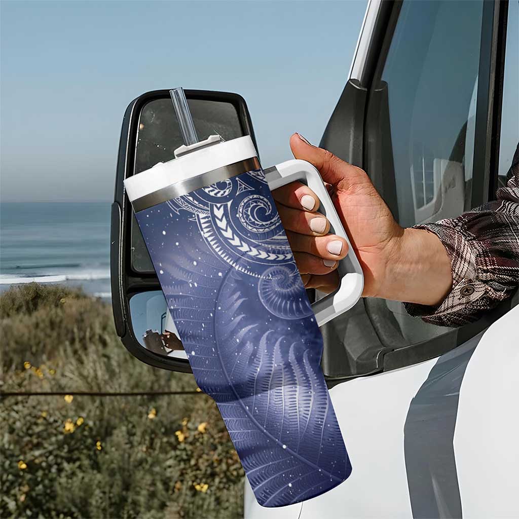New Zealand Galaxy Fern Tumbler With Handle LT9 - Polynesian Pride