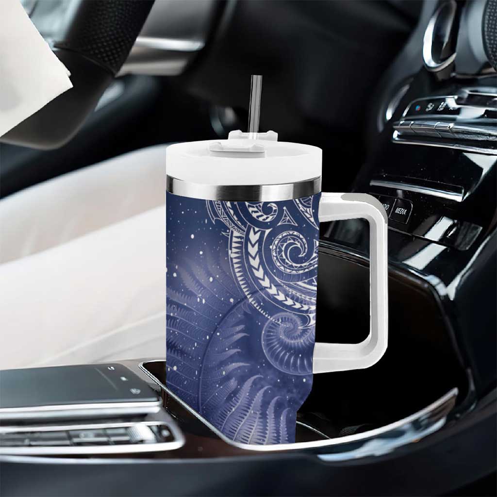 New Zealand Galaxy Fern Tumbler With Handle LT9 - Polynesian Pride