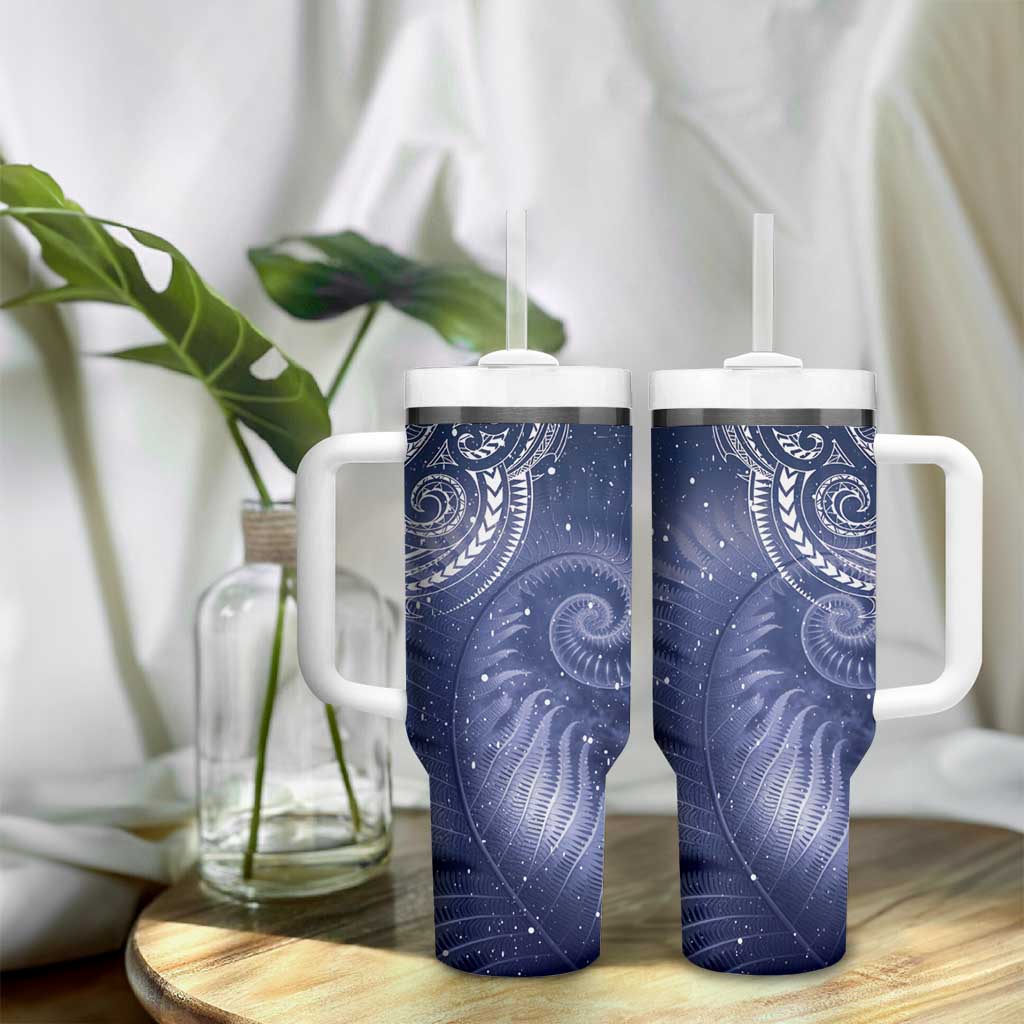 New Zealand Galaxy Fern Tumbler With Handle LT9 - Polynesian Pride