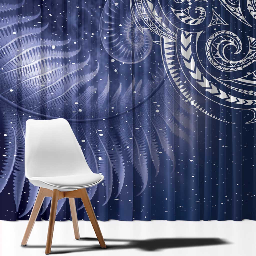 New Zealand Galaxy Fern Window Curtain LT9 - Polynesian Pride