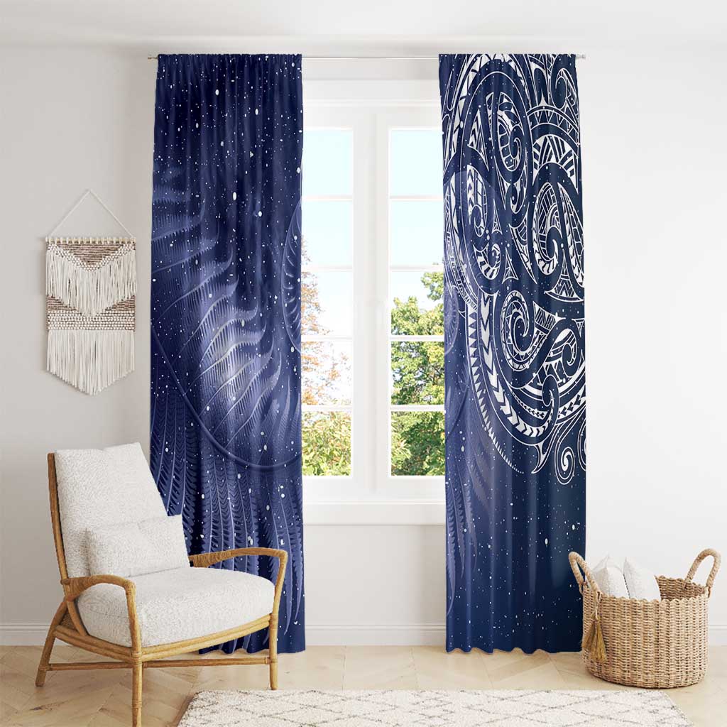 New Zealand Galaxy Fern Window Curtain LT9 - Polynesian Pride