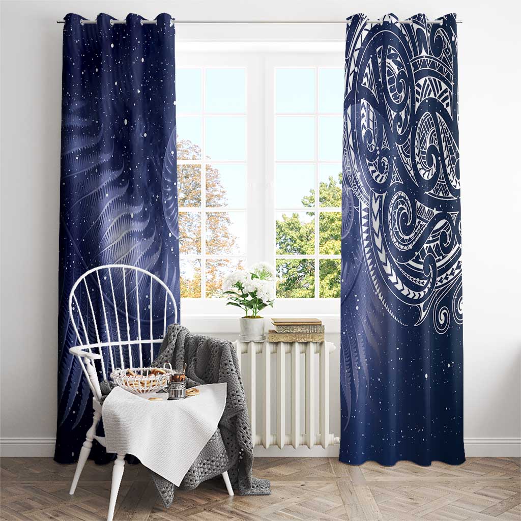 New Zealand Galaxy Fern Window Curtain LT9 - Polynesian Pride